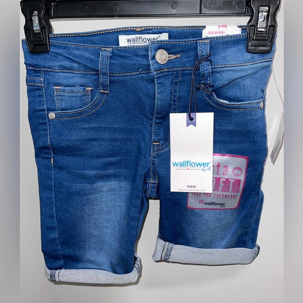 Girls Wallflower Bermuda Denim Shorts